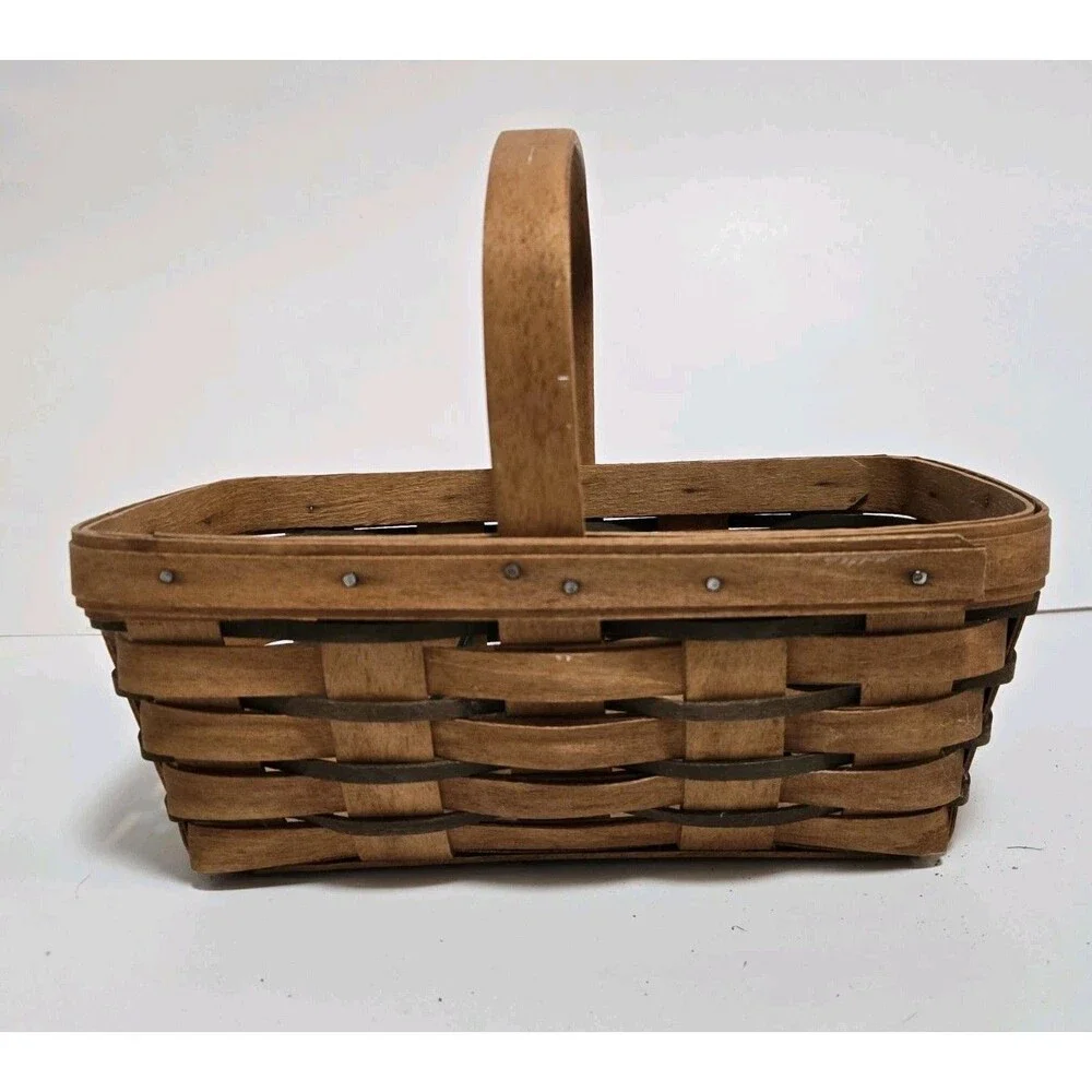 Longaberger Basket 1993 Signed Heritage Spring Thank You Heartland Retro 90s